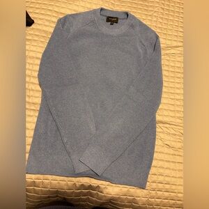 Banana Republic Men's Ribbed Gray Crewneck Sweater